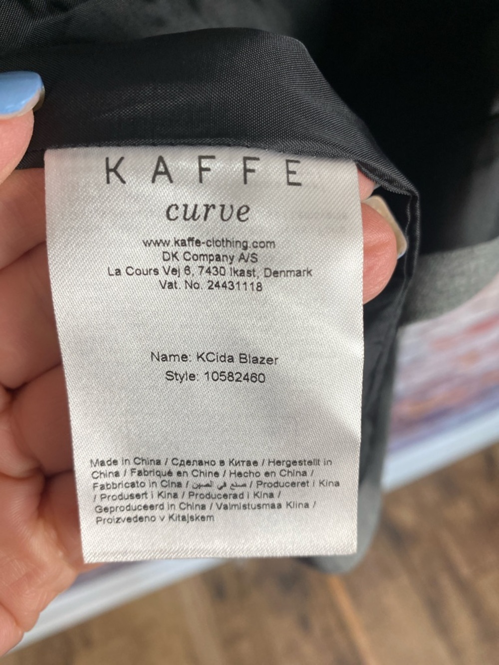 Kaffe Curve IDA Short Sleeve Grey Lightweight Classic Neutral Coat Blazer Sz 14 - Picture 14 of 16